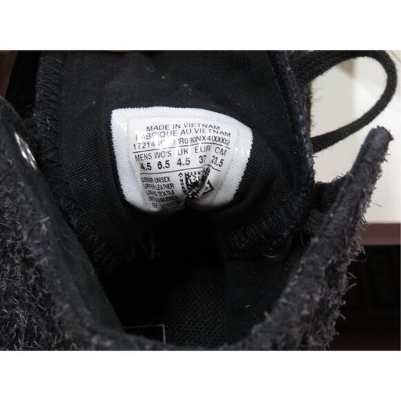 Converse Chuck 70 High Top Black Furry Suede Sneakers Women 6.5 - Picture 5 of 7